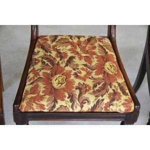 Set 4 Bar Back Mahogany Chairs