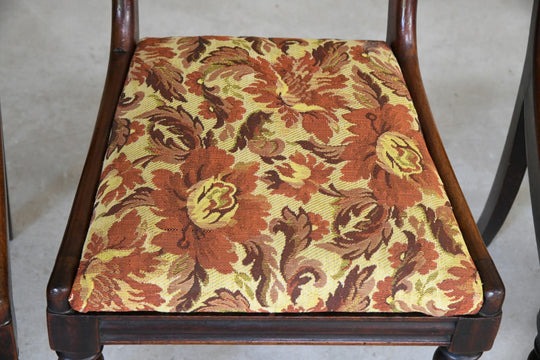 Set 4 Bar Back Mahogany Chairs