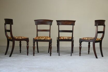 Set 4 Bar Back Mahogany Chairs - Image 6
