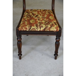Set 4 Bar Back Mahogany Chairs