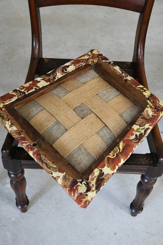 Set 4 Bar Back Mahogany Chairs