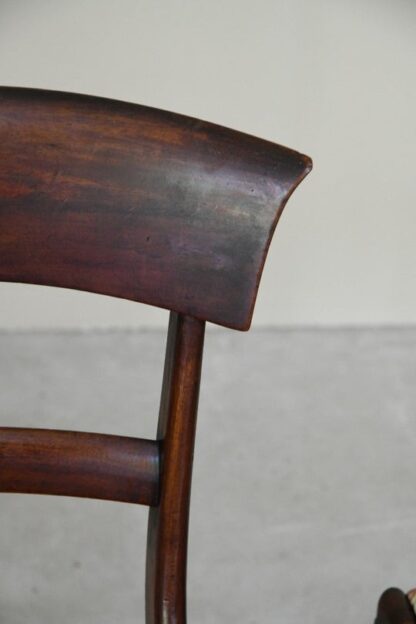 Set 4 Bar Back Mahogany Chairs - Image 11