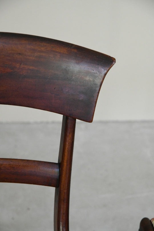 Set 4 Bar Back Mahogany Chairs