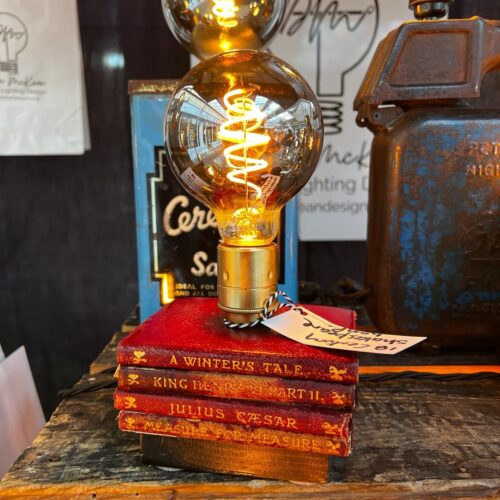 18th Century Shakepeare books lights.