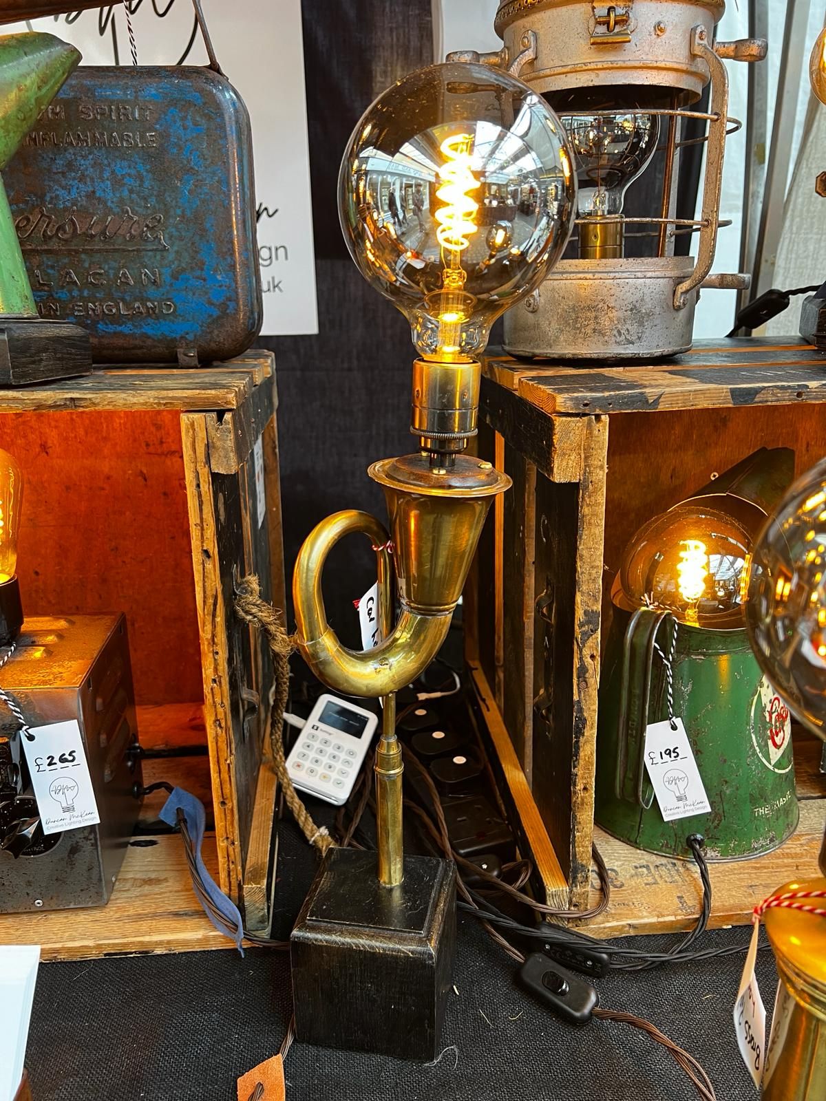 1930's Car horn lamp
