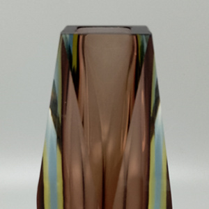 1960s Astonishing Vase in Murano Glass By Flavio Poli for Seguso. Made in Italy
