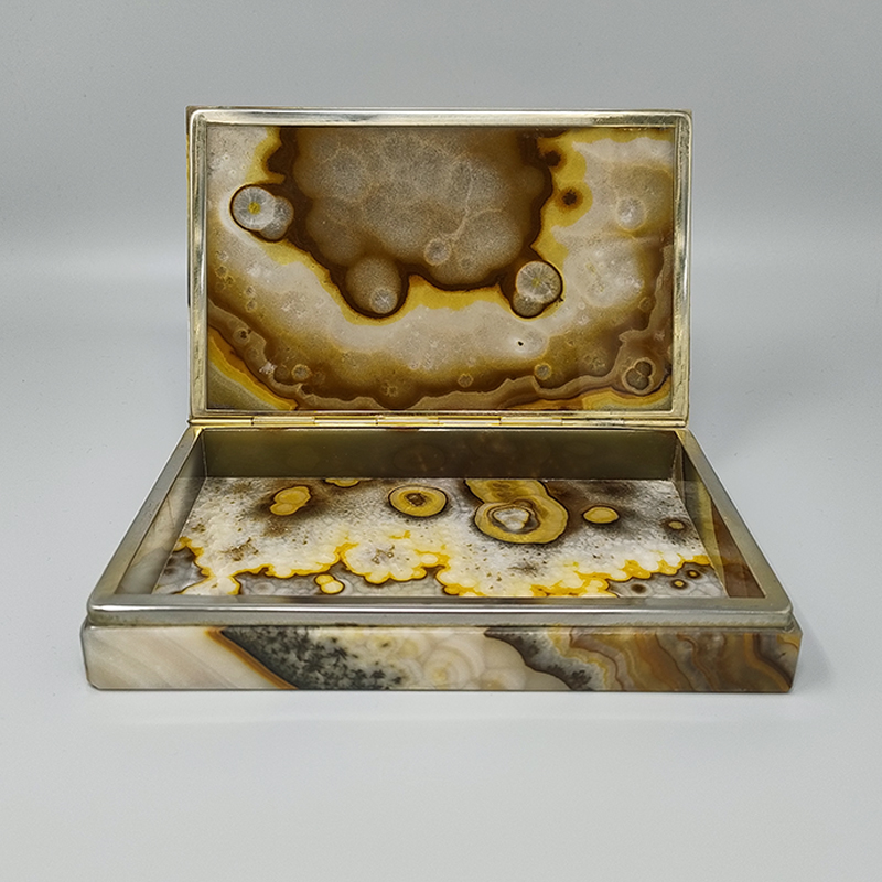1960s Astonishing Box in Onyx. Made in Italy