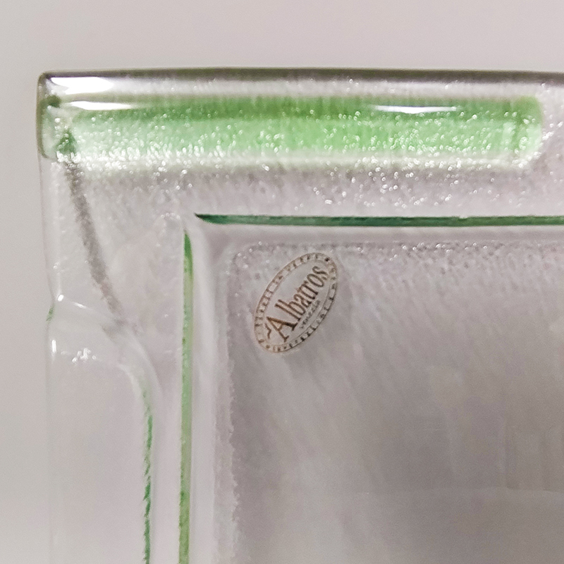 1970s Astonishing Tray By Albatros in Murano Glass. Made in Italy