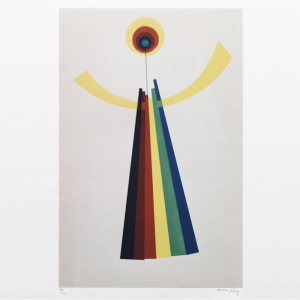 1970s Original Stunning Man Ray "Mime" Limited Edition Lithograph