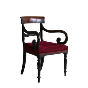 19th Century Mahogany Carver Chair