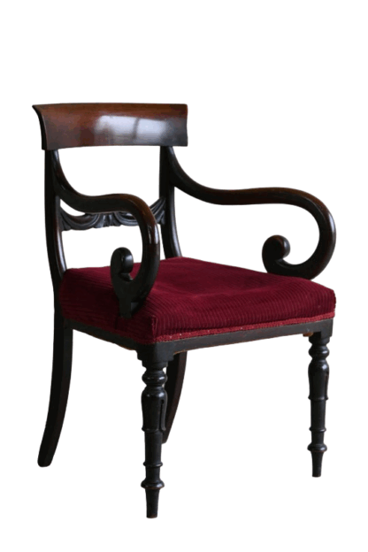 19th Century Mahogany Carver Chair