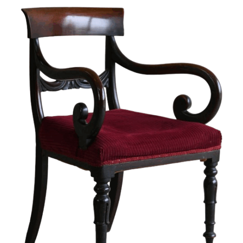 19th Century Mahogany Carver Chair
