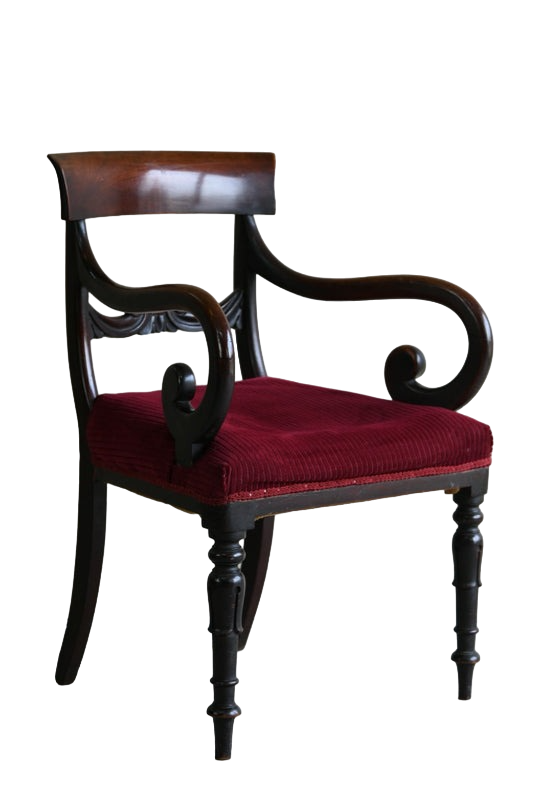 19th Century Mahogany Carver Chair