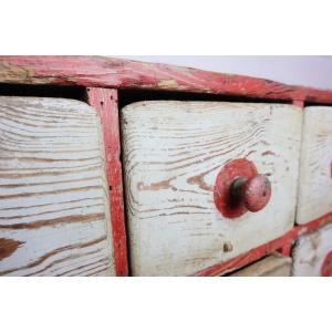 19th Century Workshop Cabinet with 14 Drawers