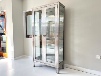 20th Century Stainless Steel & Glass Medical Cabinet - Image 4