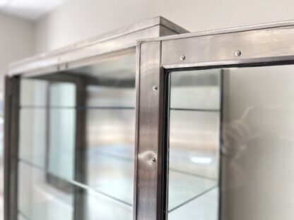 20th Century Stainless Steel & Glass Medical Cabinet - Image 6