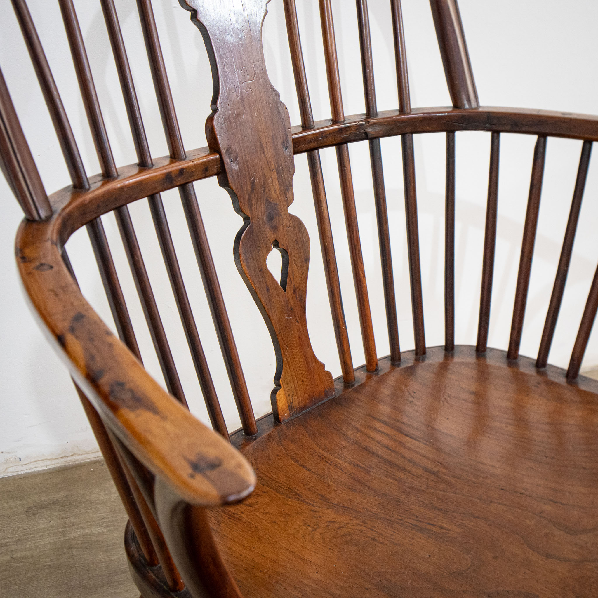 Pair of 19th Century Yew & Elm Windsor Chairs