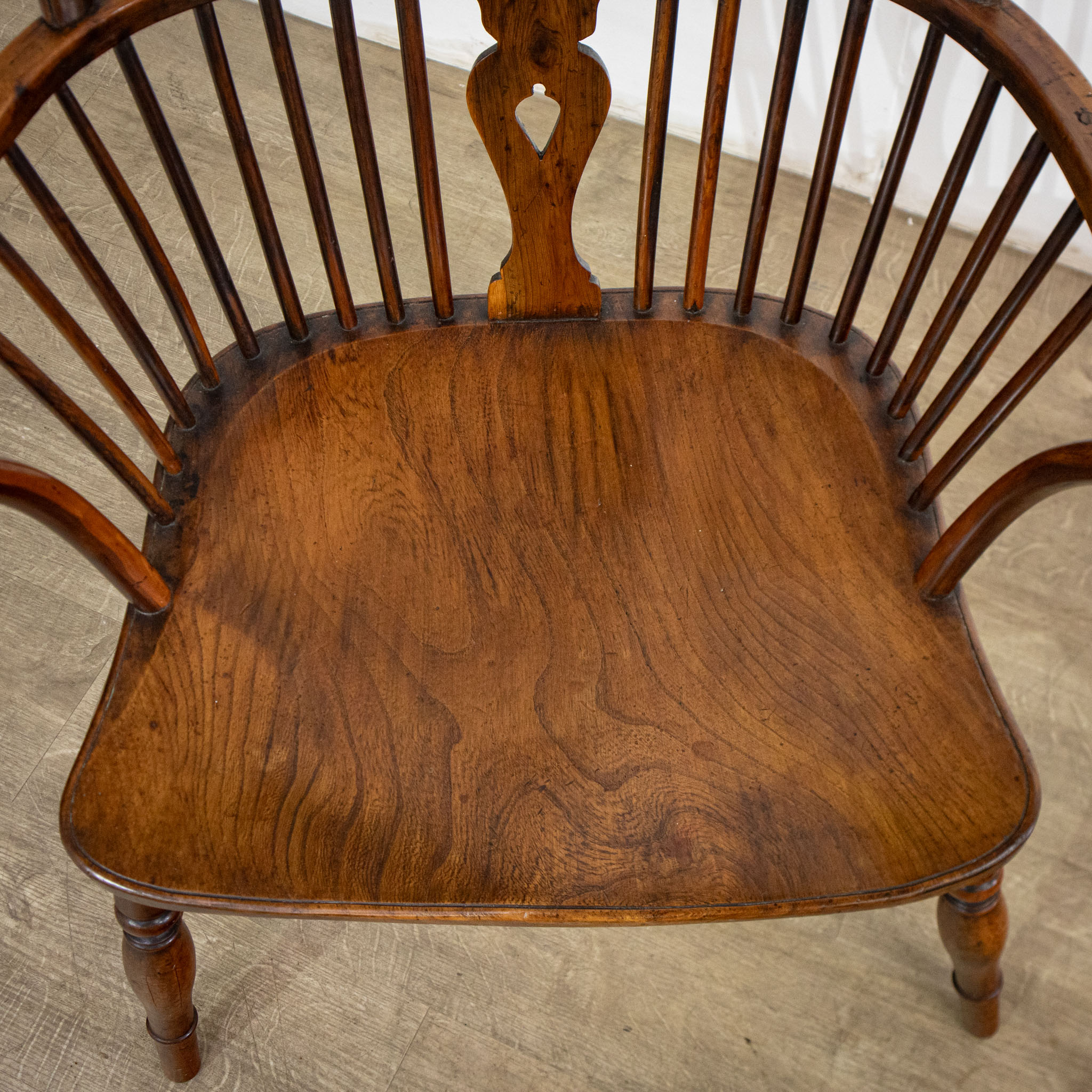 Pair of 19th Century Yew & Elm Windsor Chairs