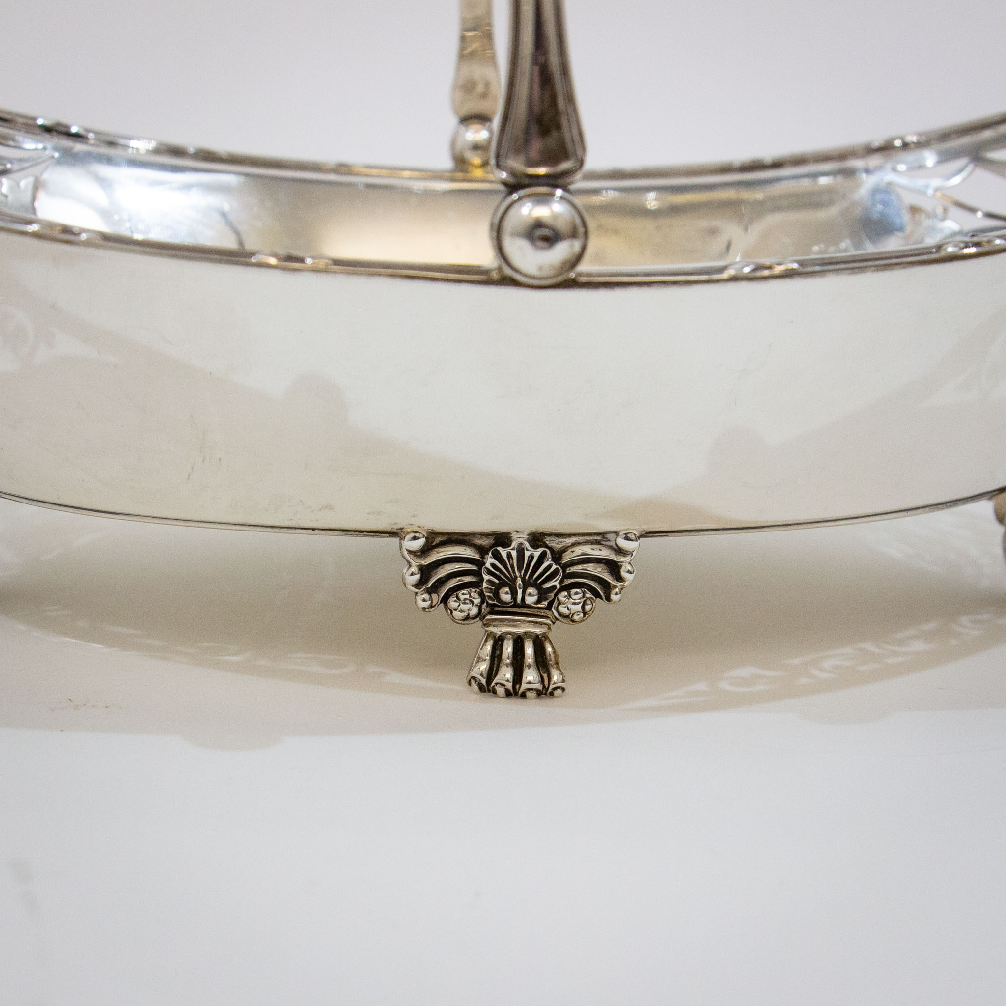 Silver Swing Handled Basket