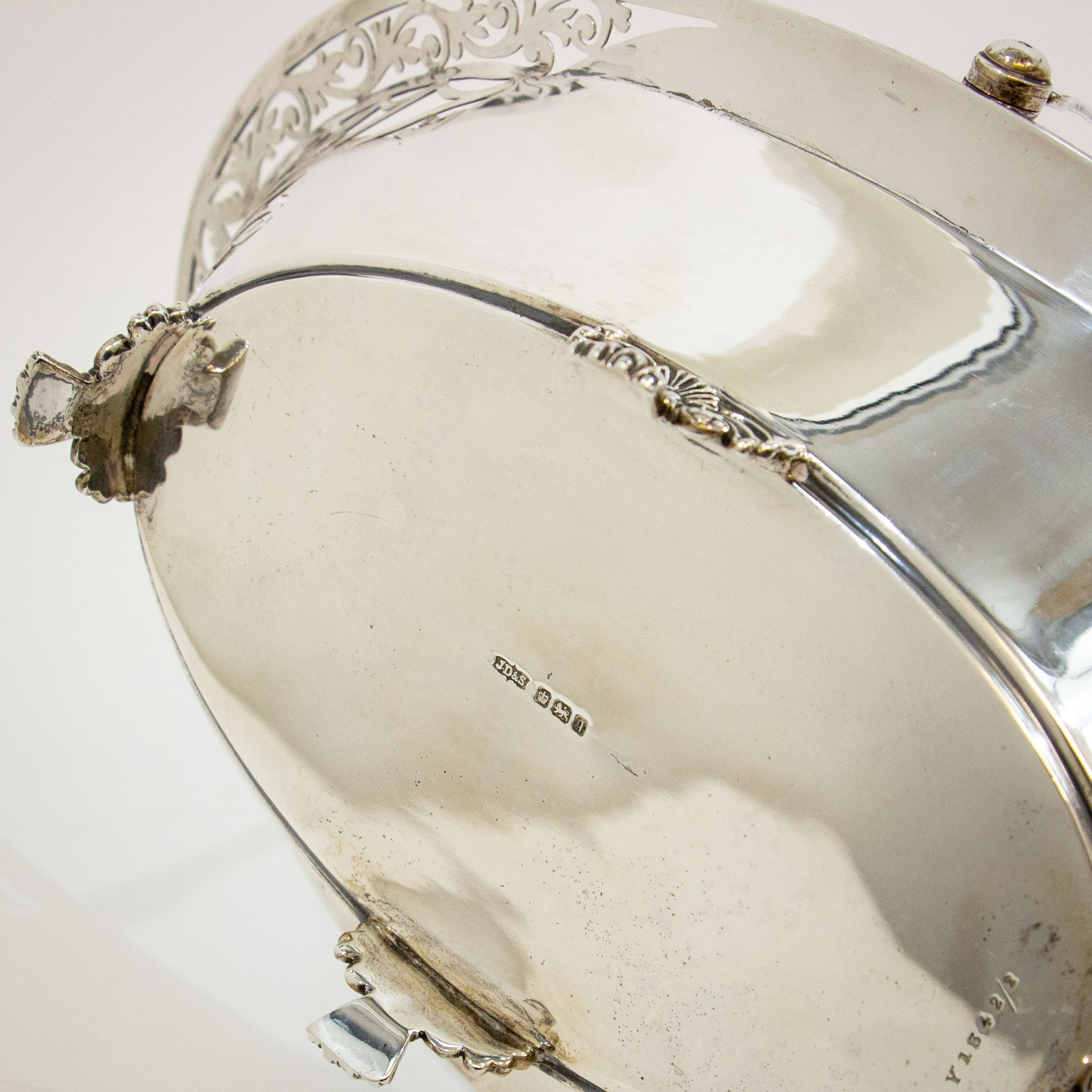 Silver Swing Handled Basket