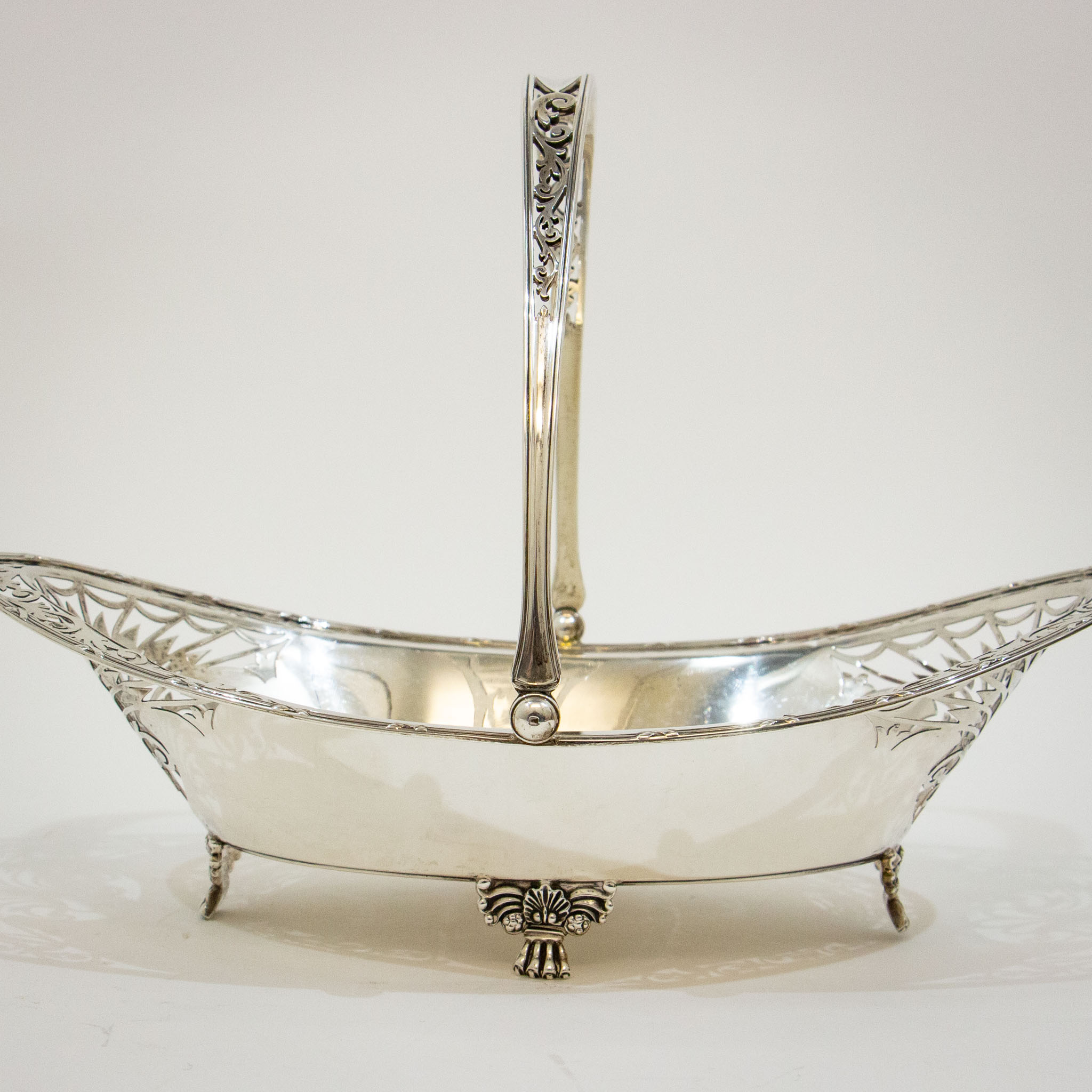 Silver Swing Handled Basket