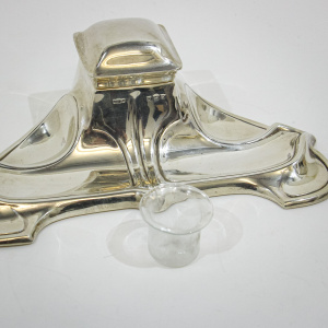 Art Nouveau Silver Inkstand