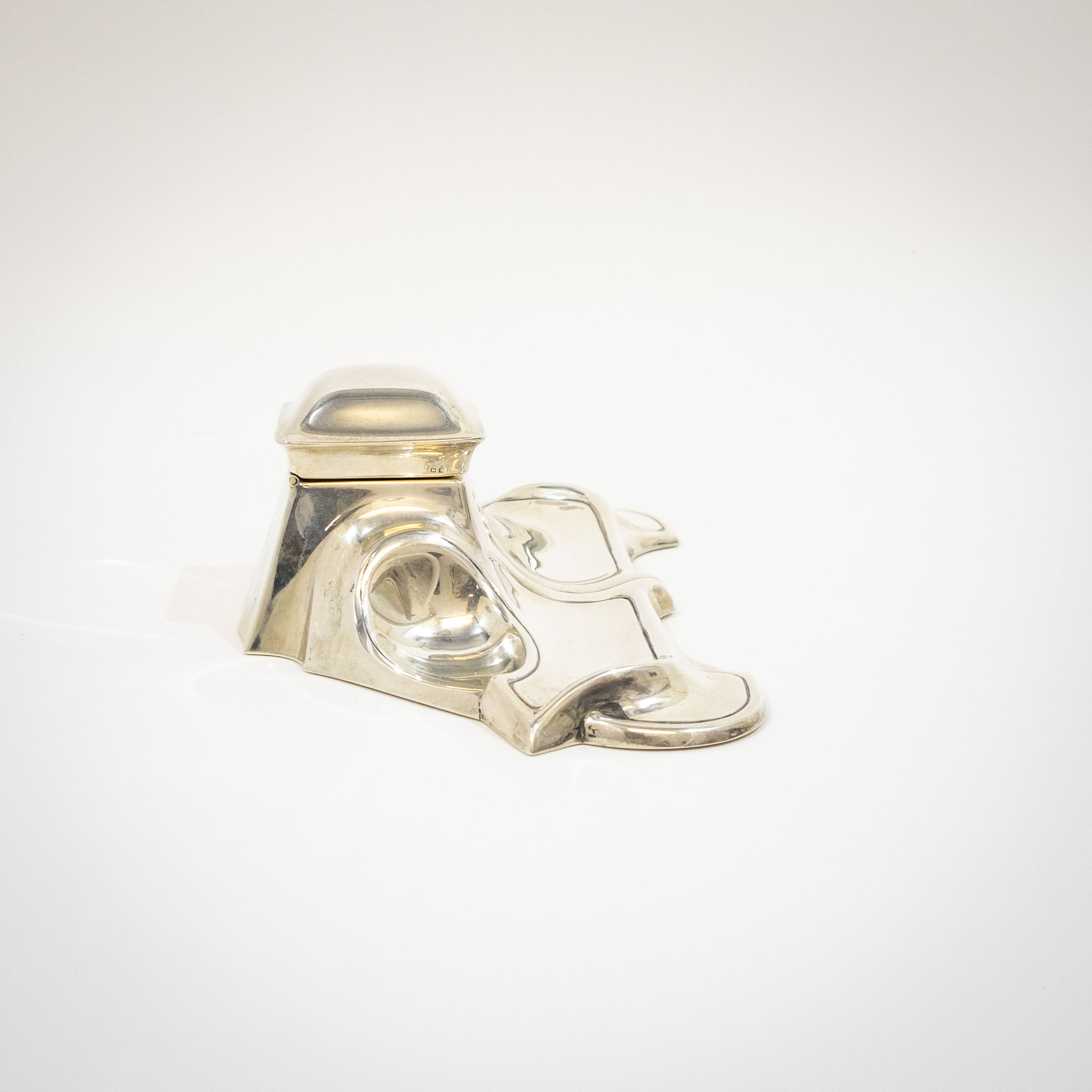 Art Nouveau Silver Inkstand