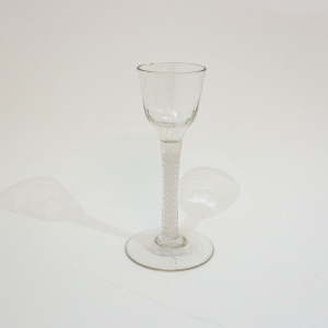 Georgian DSOT Wine Glass with Moulded Bowl