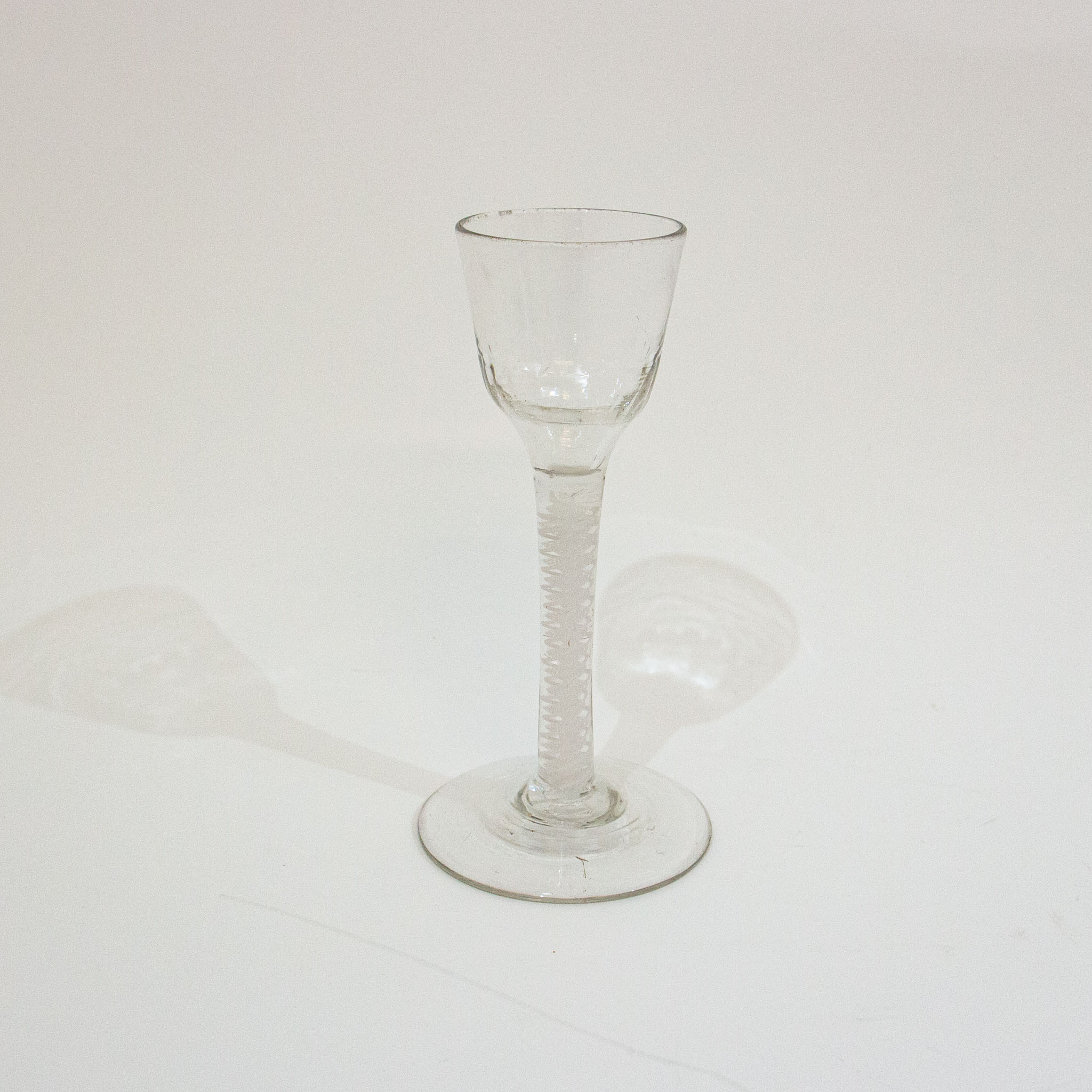 Georgian DSOT Wine Glass with Moulded Bowl
