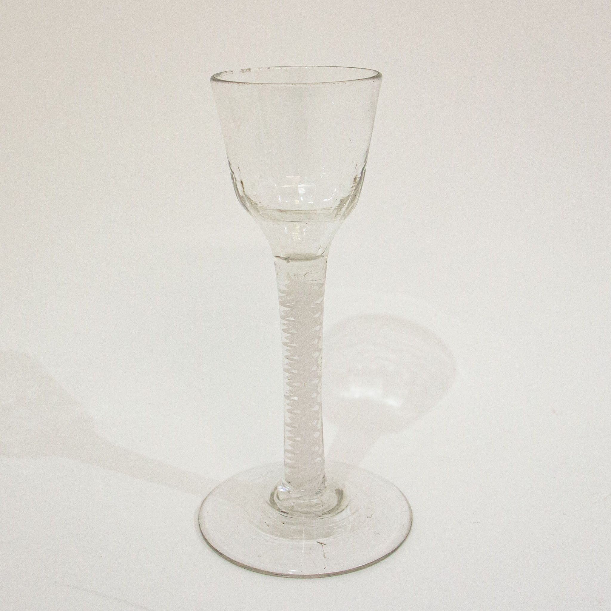 Georgian DSOT Wine Glass with Moulded Bowl