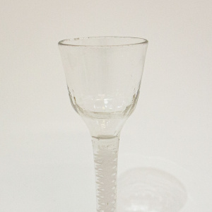 Georgian DSOT Wine Glass with Moulded Bowl