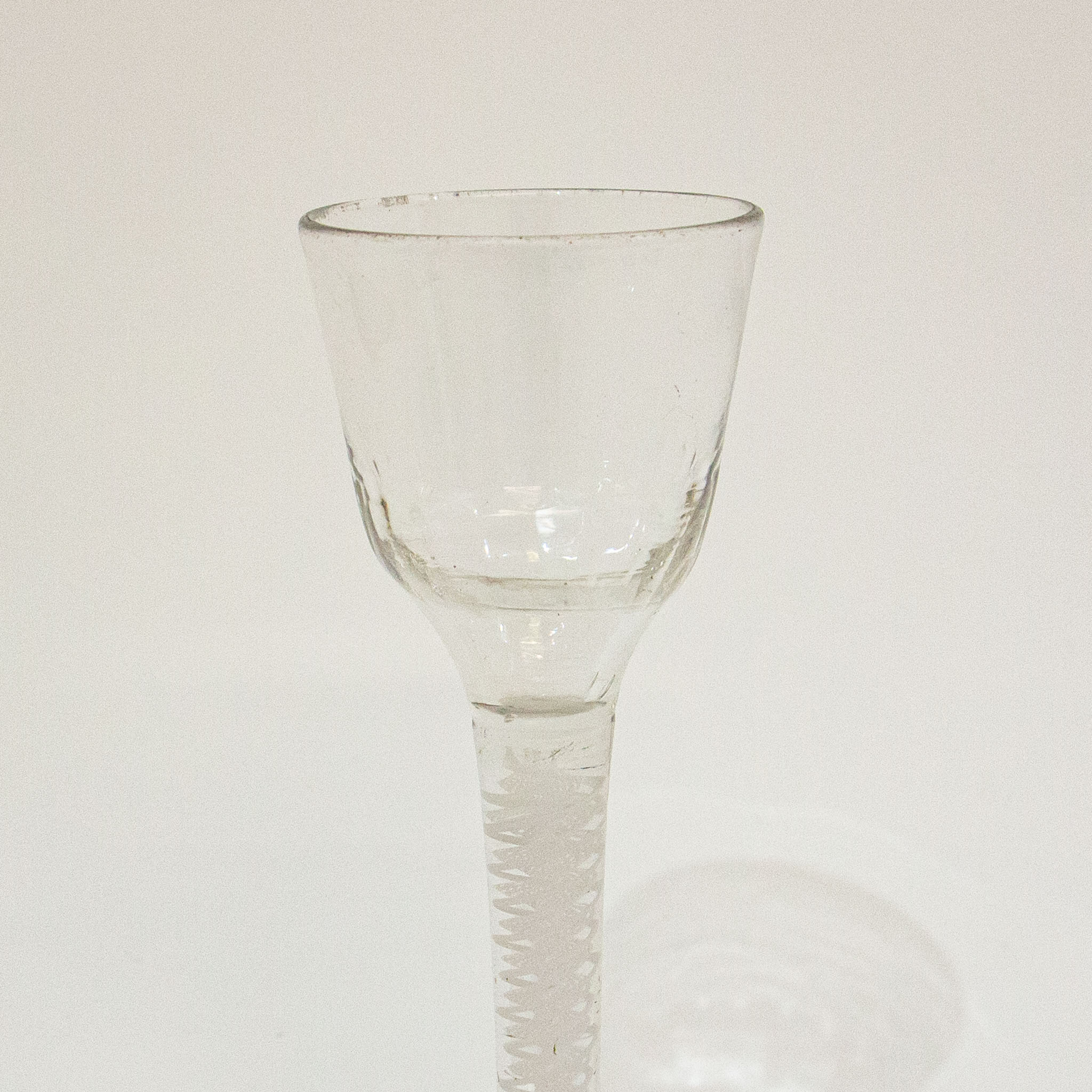 Georgian DSOT Wine Glass with Moulded Bowl