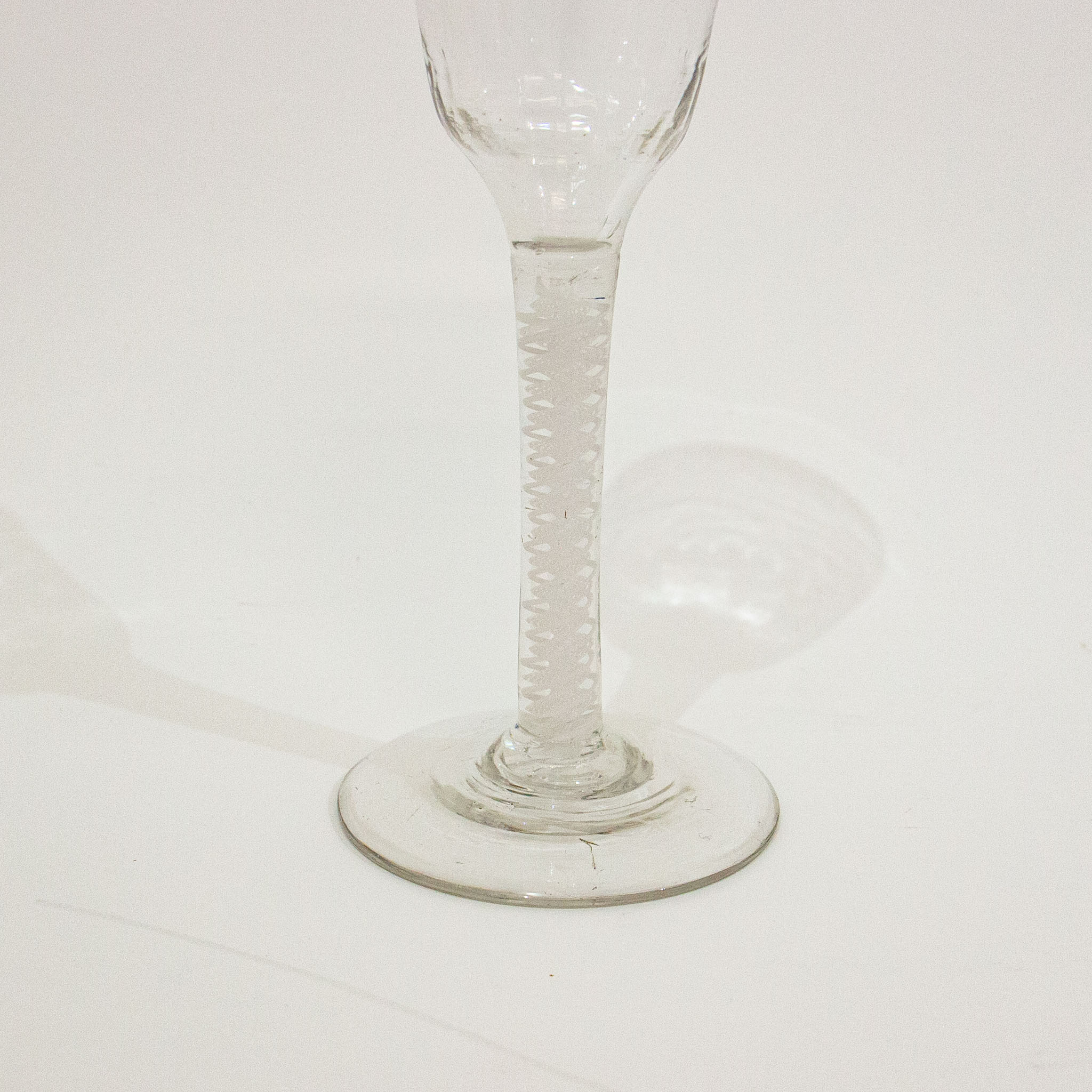 Georgian DSOT Wine Glass with Moulded Bowl