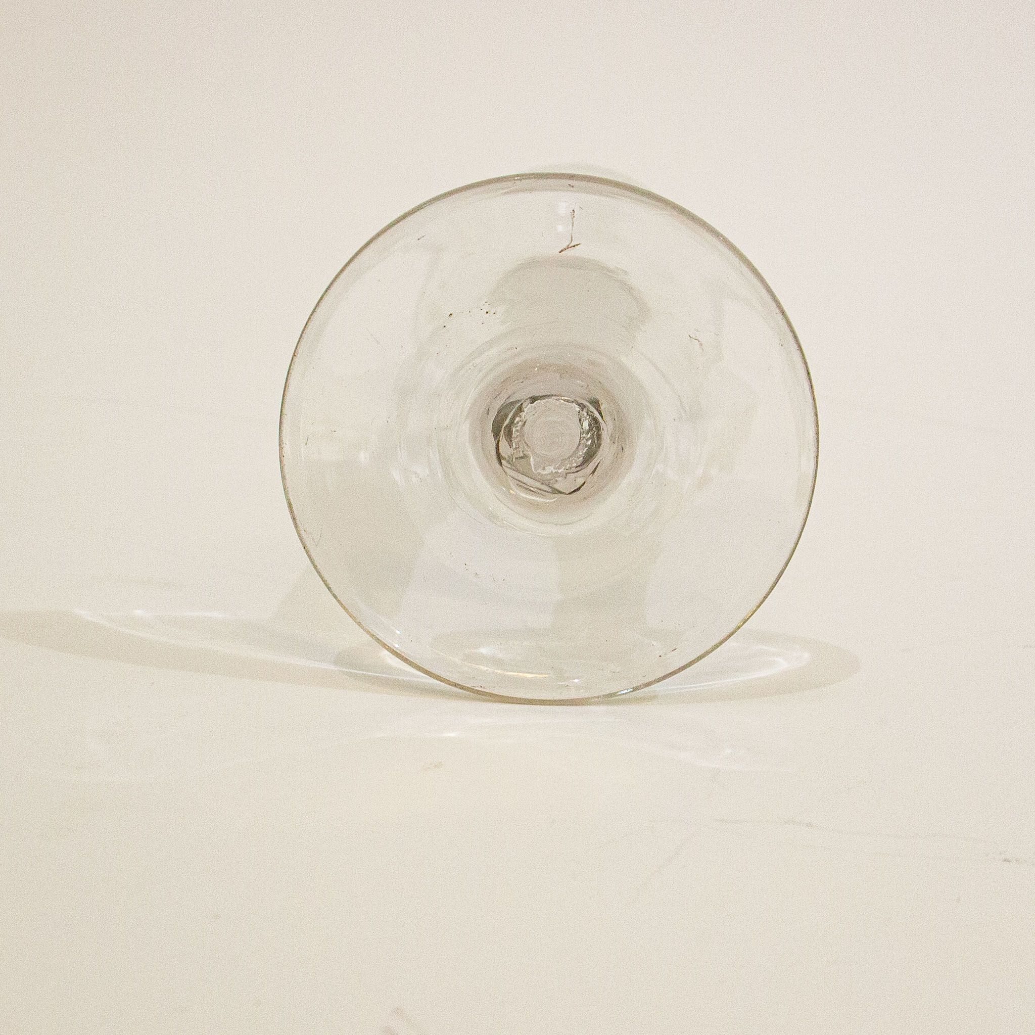 Georgian DSOT Wine Glass with Moulded Bowl