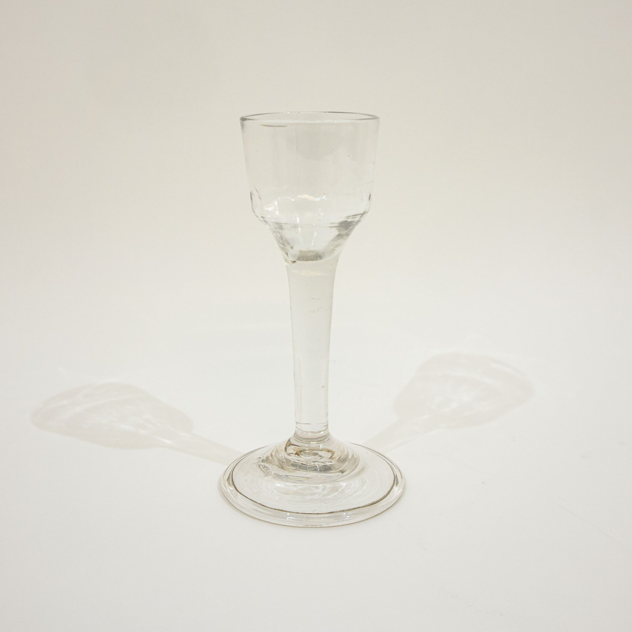 Georgian Glass with a Fluted Ogee Bowl
