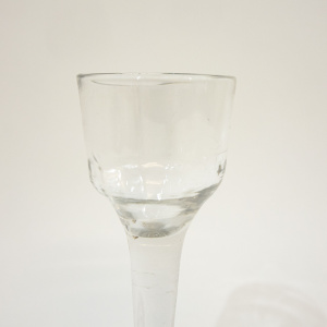 Georgian Glass with a Fluted Ogee Bowl