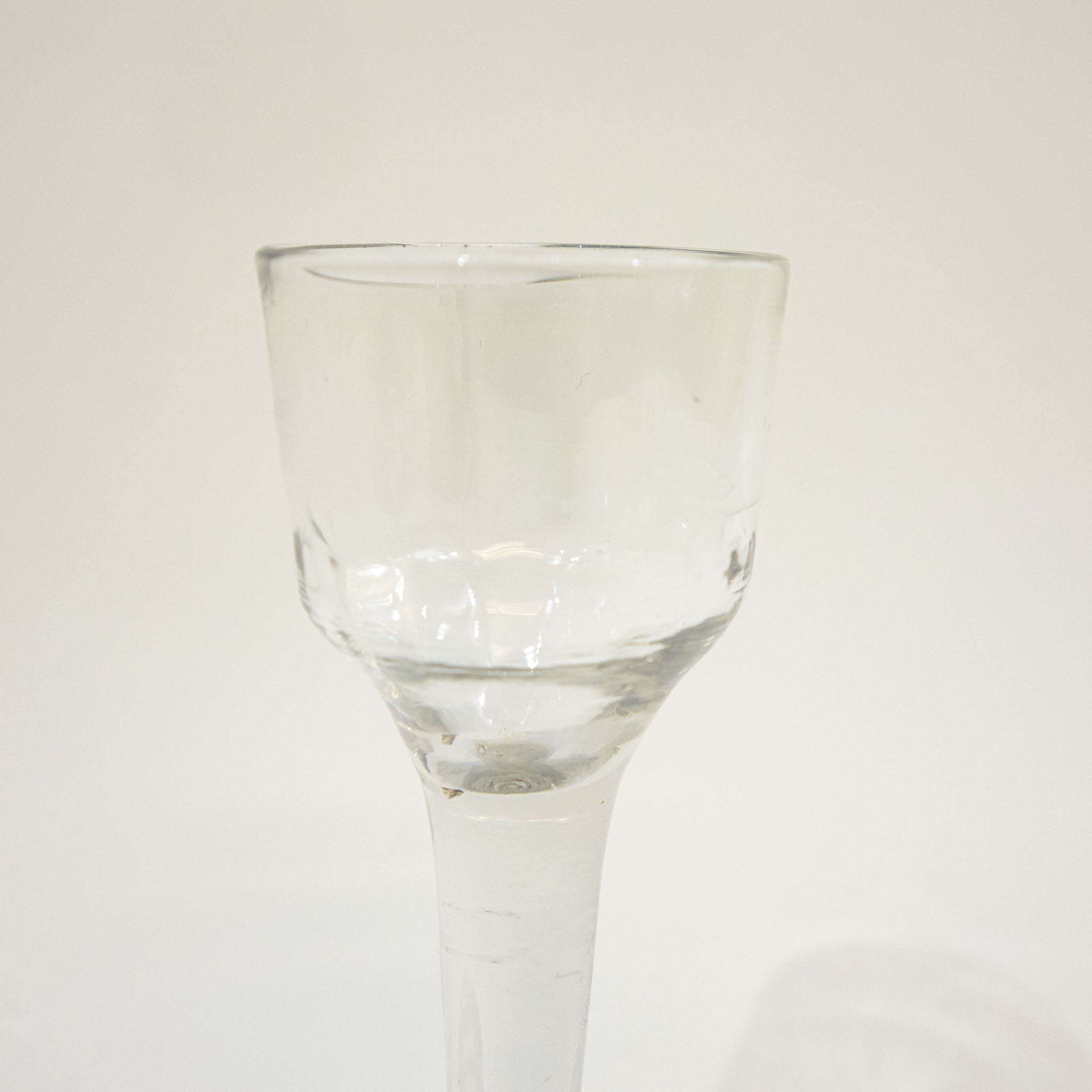 Georgian Glass with a Fluted Ogee Bowl