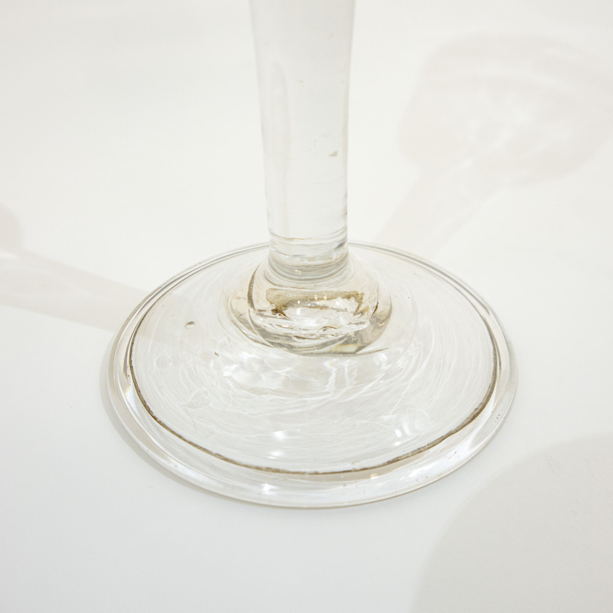 Georgian Glass with a Fluted Ogee Bowl