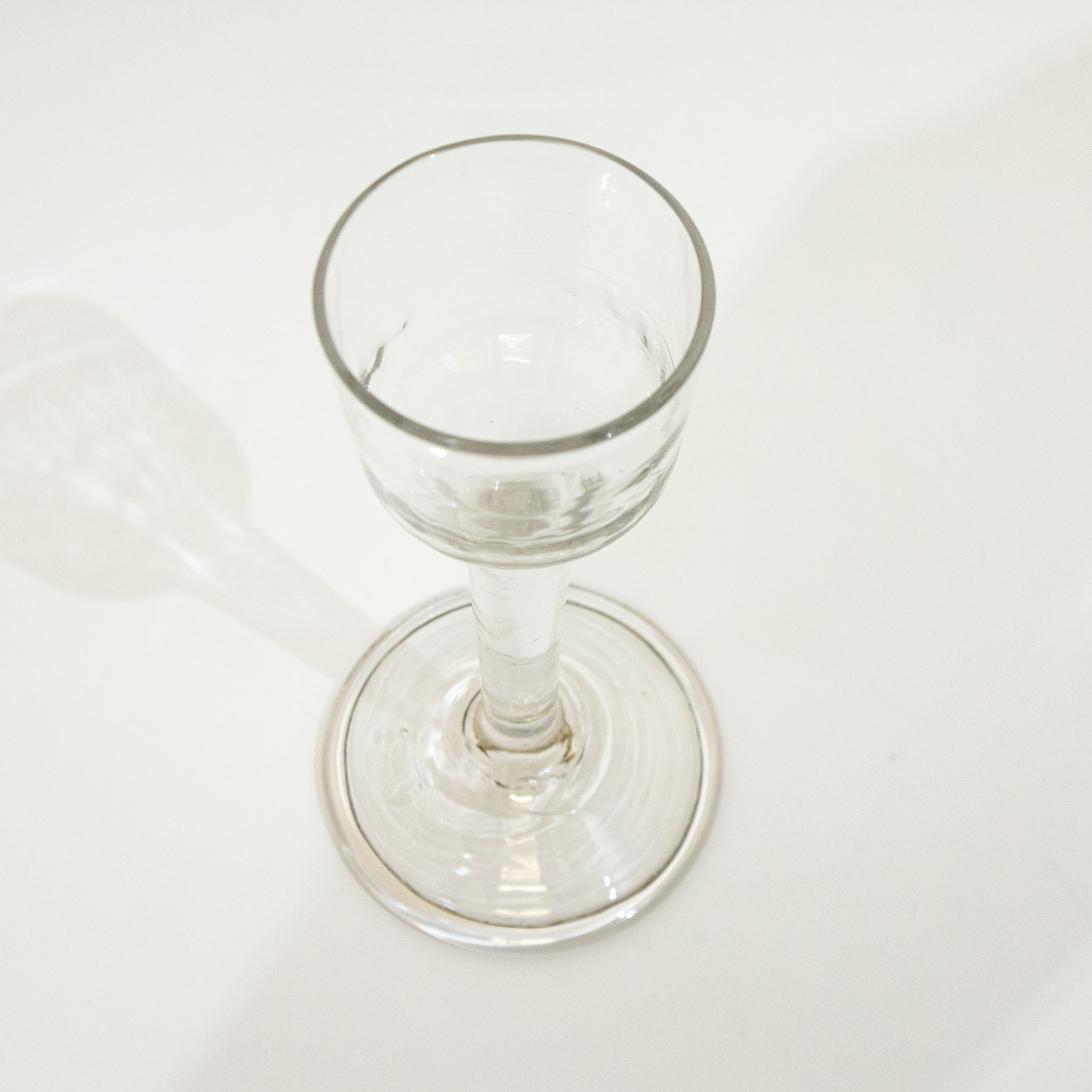 Georgian Glass with a Fluted Ogee Bowl