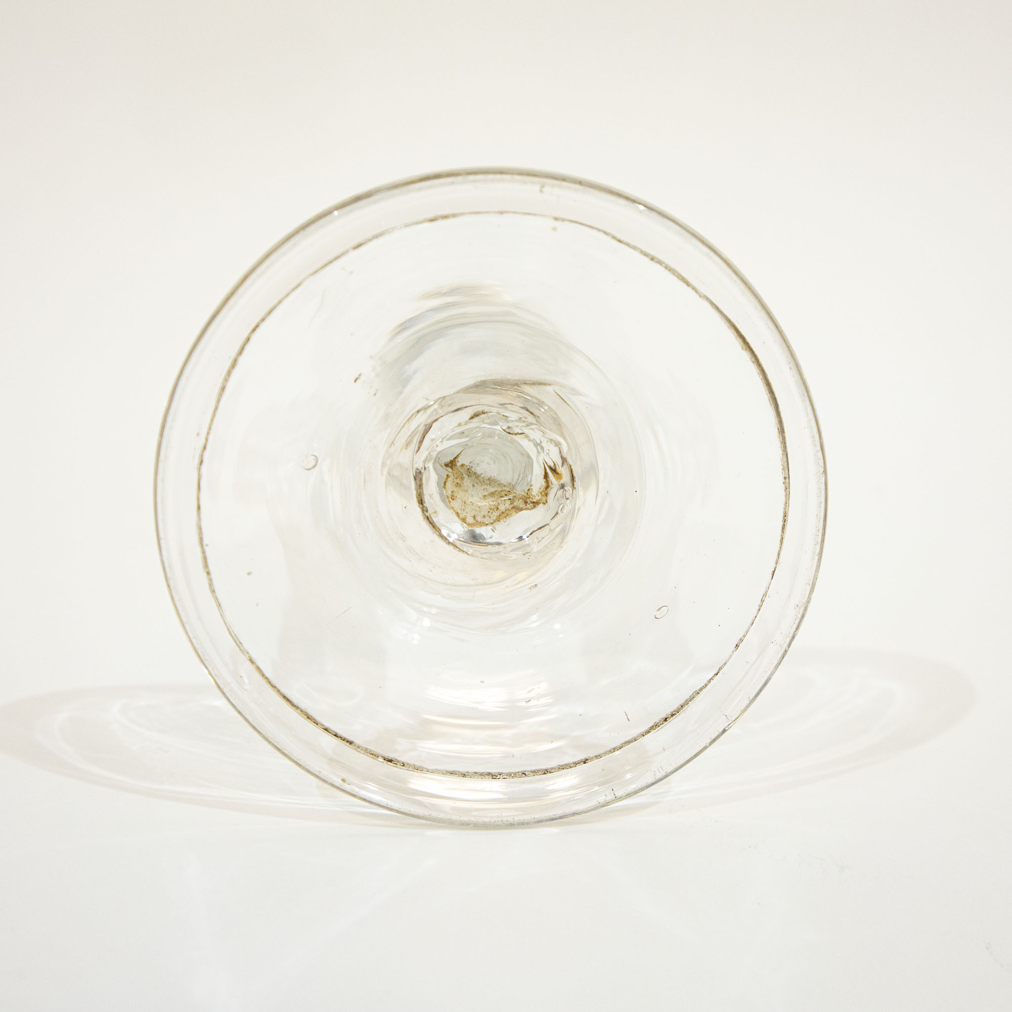 Georgian Glass with a Fluted Ogee Bowl