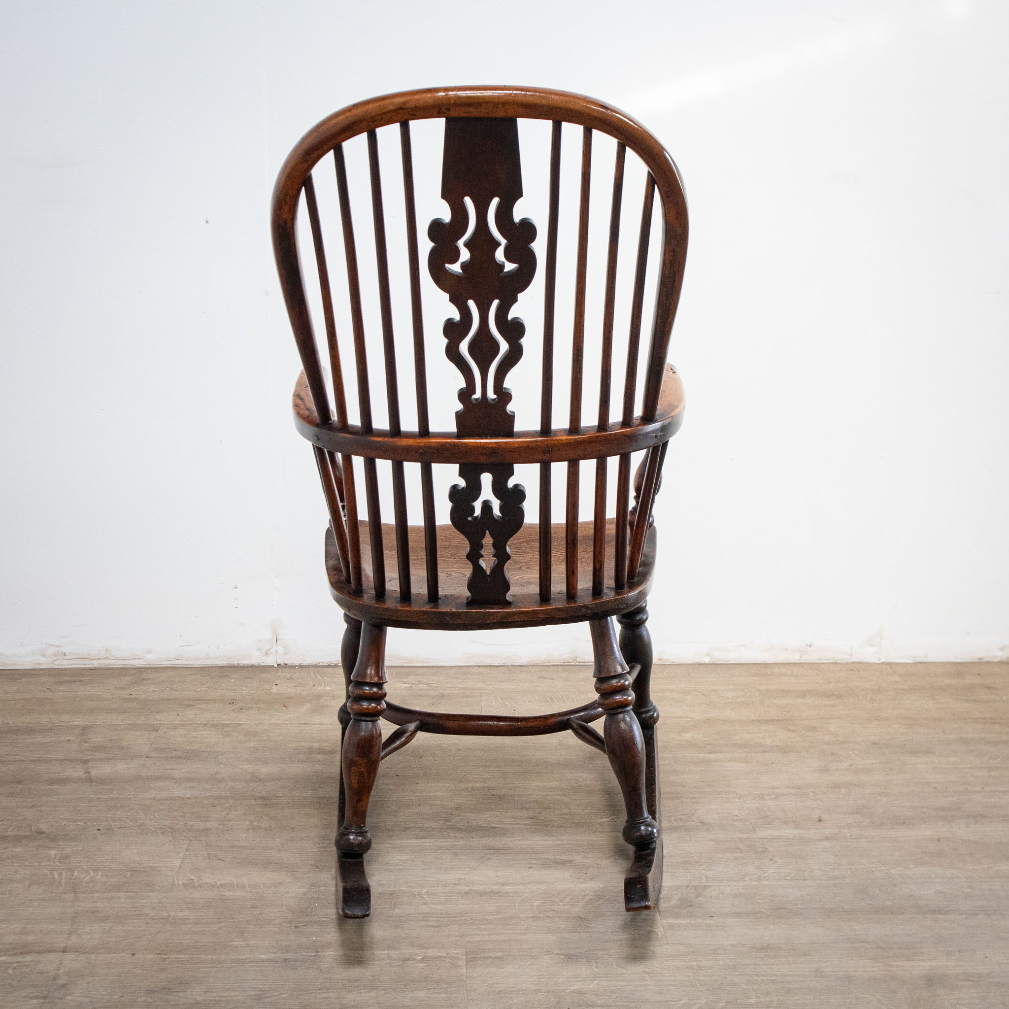 19th Century Yew Rocking Chair by J. Spencer