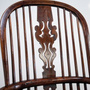 19th Century Yew Rocking Chair by J. Spencer