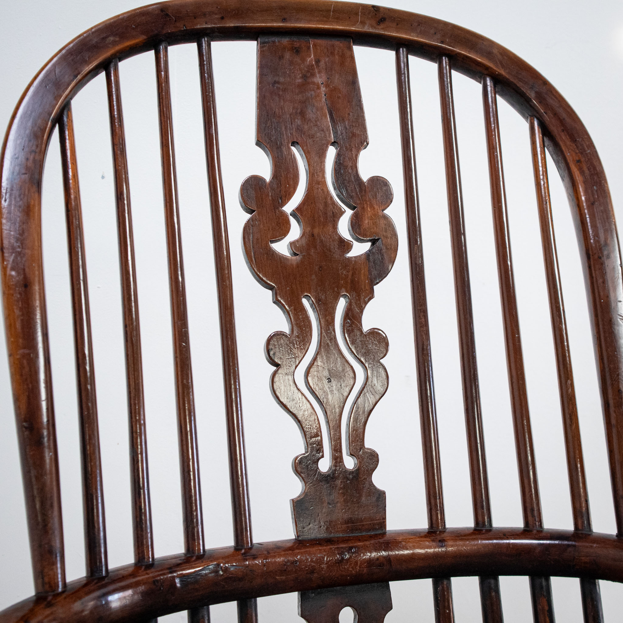 19th Century Yew Rocking Chair by J. Spencer
