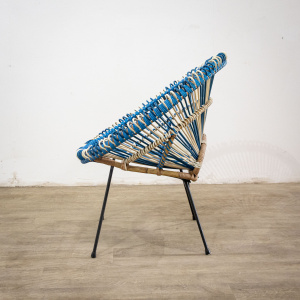 1950s Janine Abraham Basket Weave Chair