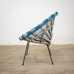 1950s Janine Abraham Basket Weave Chair