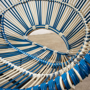 1950s Janine Abraham Basket Weave Chair