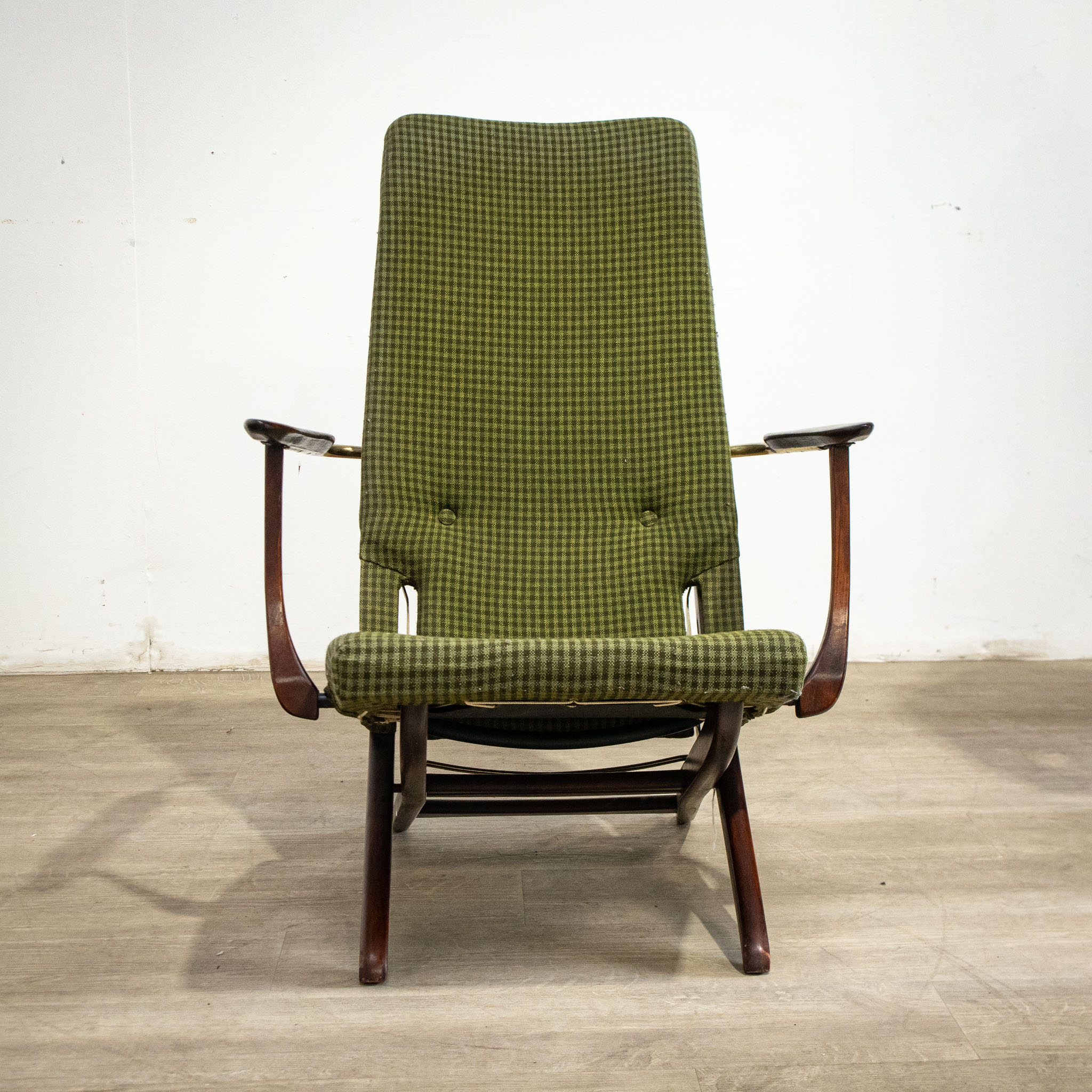 Danish Green Folding Armchair