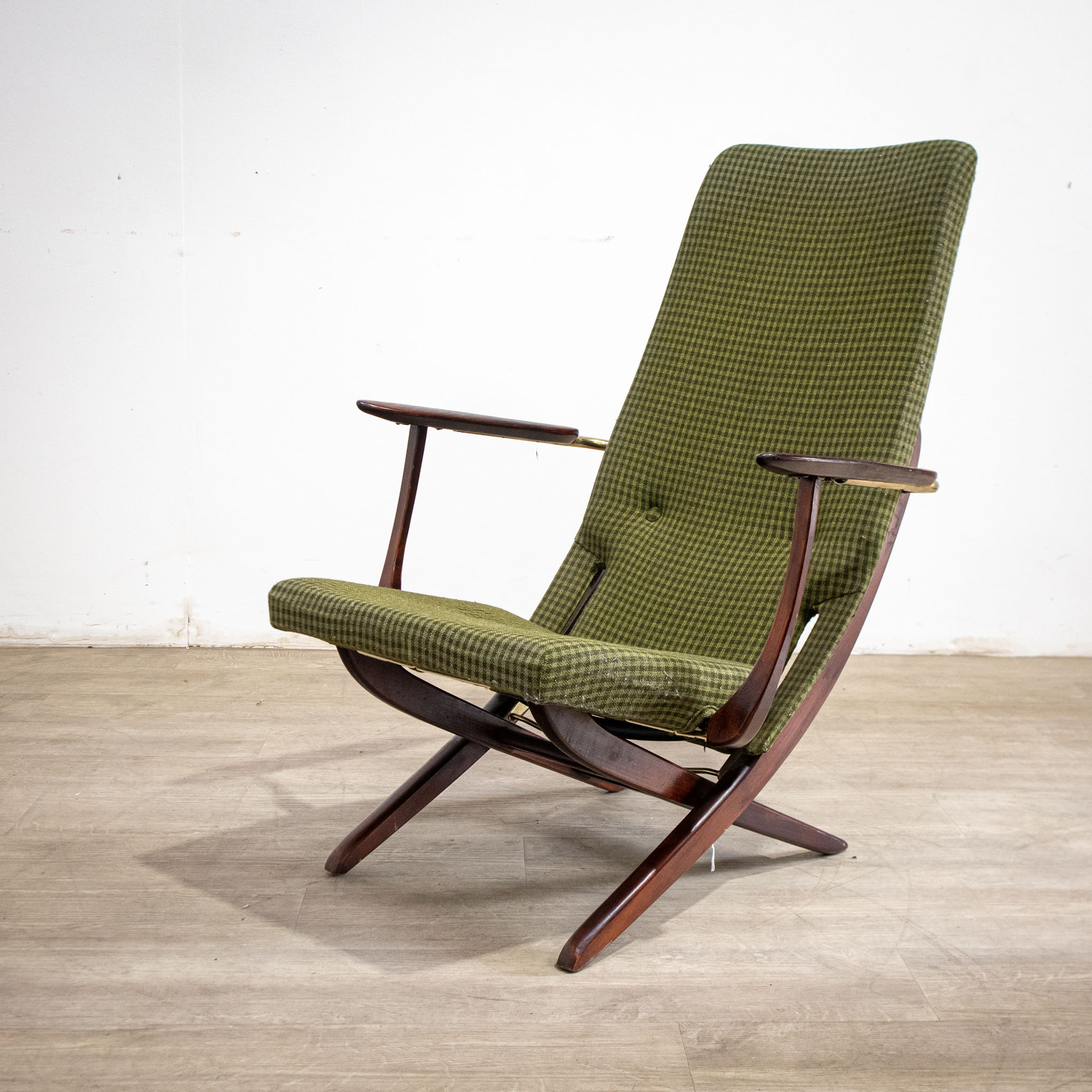 Danish Green Folding Armchair