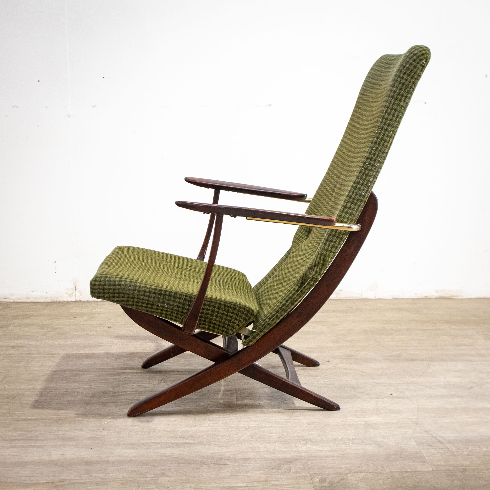 Danish Green Folding Armchair