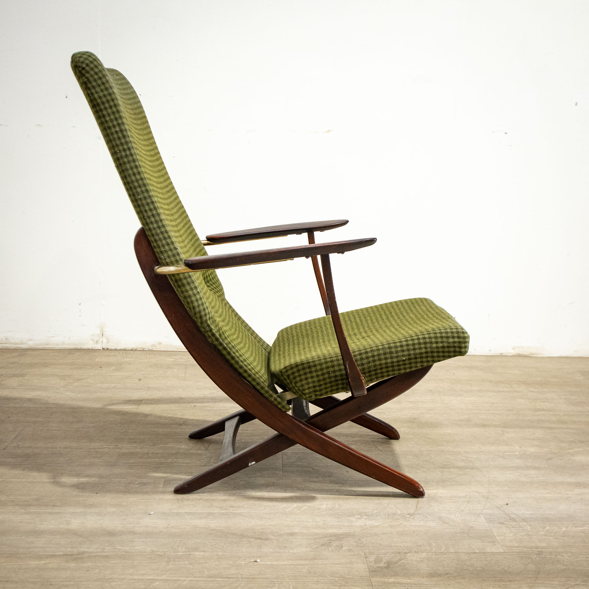 Danish Green Folding Armchair